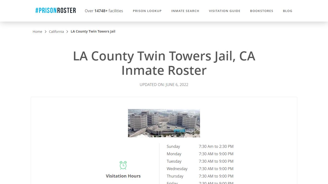 LA County Twin Towers Jail, CA Inmate Roster - Prisonroster